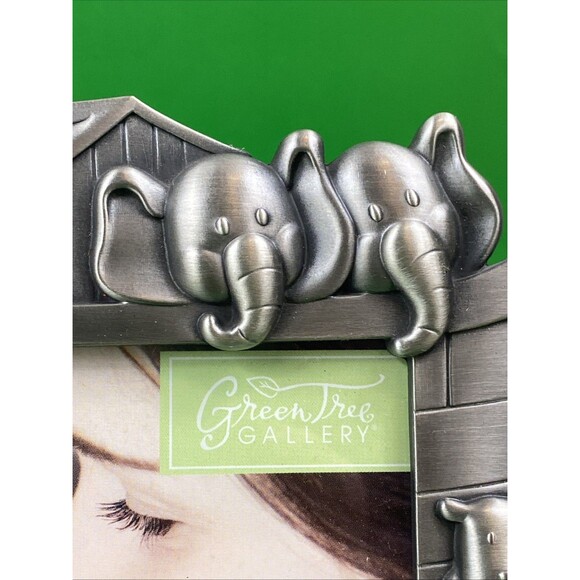 Noah's Ark Boat Animals Pewter Tone Heavy Cast Metal 4x6  Photo Picture Frame - Picture 5 of 9